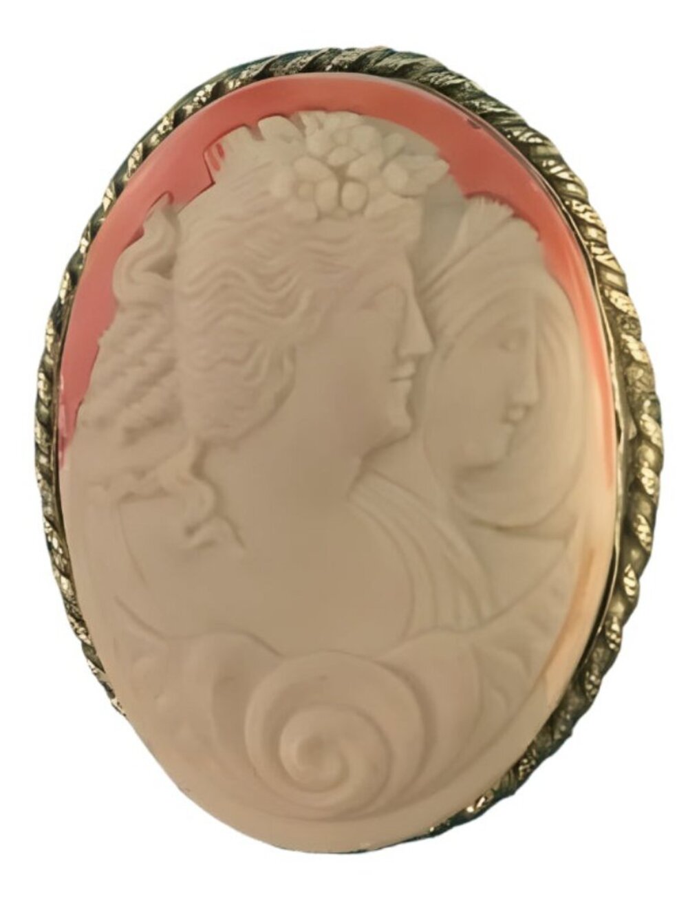 Generational Cameo Brooch Circa 1850-1900 Made In Czechoslovakia